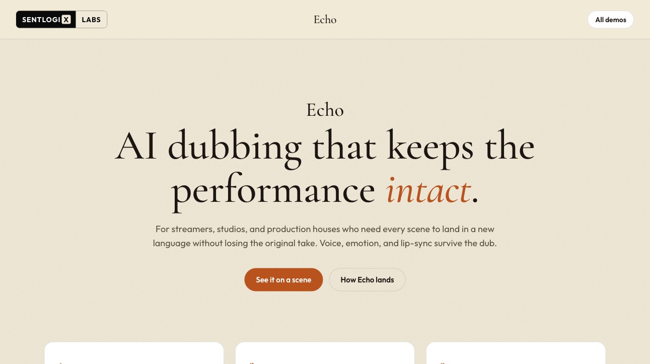 Echo preview